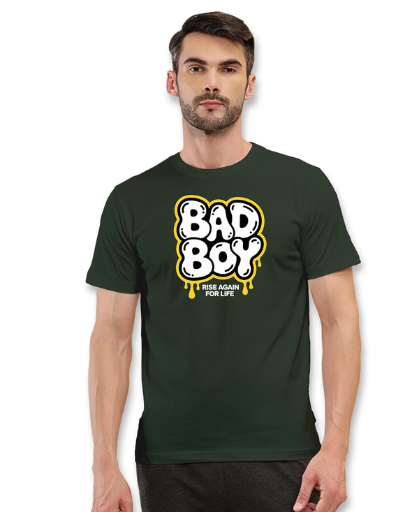 T.T. Men|Graphics Printed Tshirts For Men|Eco Friendly Fabric|Round Neck|Half Sleeves|Cotton Blended Tees For Men|Regular Fit|Big Print|Olive