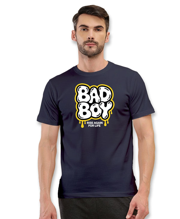 T.T. Men|Graphics Printed Tshirts For Men|Eco Friendly Fabric|Round Neck|Half Sleeves|Cotton Blended Tees For Men|Regular Fit|Big Print|Navy