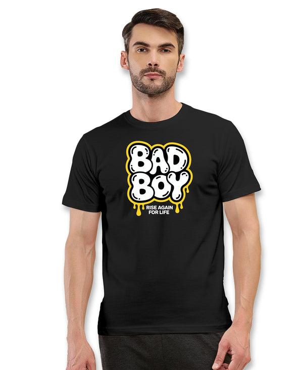 T.T. Men|Graphics Printed Tshirts For Men|Eco Friendly Fabric|Round Neck|Half Sleeves|Cotton Blended Tees For Men|Regular Fit|Big Print|Black