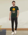 T.T. Men|Graphics Printed Tshirts For Men|Eco Friendly Fabric|Round Neck|Half Sleeves|Cotton Blended Tees For Men|Regular Fit|Big Print|Olive