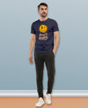 T.T. Men|Graphics Printed Tshirts For Men|Eco Friendly Fabric|Round Neck|Half Sleeves|Cotton Blended Tees For Men|Regular Fit|Big Print|Navy