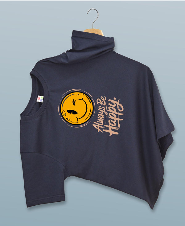 T.T. Men|Graphics Printed Tshirts For Men|Eco Friendly Fabric|Round Neck|Half Sleeves|Cotton Blended Tees For Men|Regular Fit|Big Print|Navy