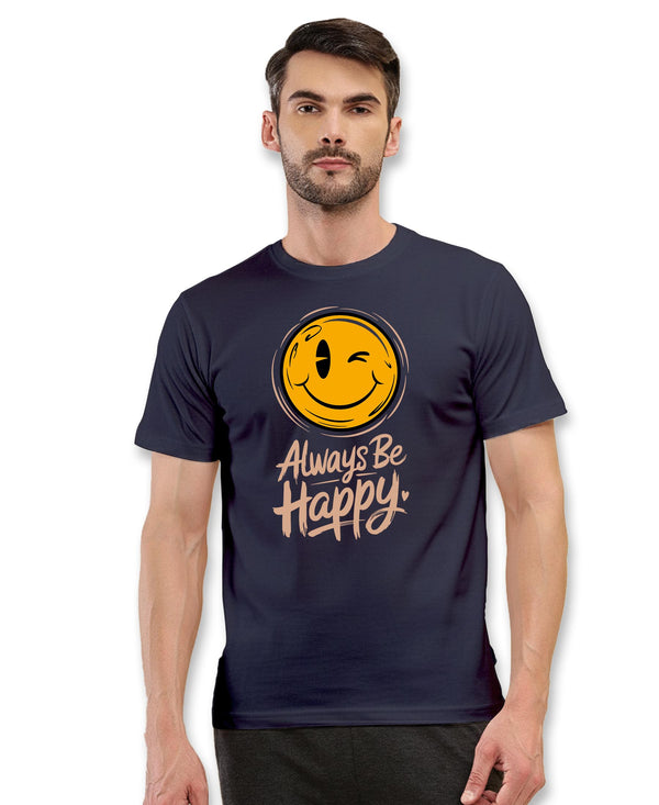 T.T. Men|Graphics Printed Tshirts For Men|Eco Friendly Fabric|Round Neck|Half Sleeves|Cotton Blended Tees For Men|Regular Fit|Big Print|Navy