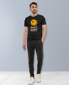 T.T. Men|Graphics Printed Tshirts For Men|Eco Friendly Fabric|Round Neck|Half Sleeves|Cotton Blended Tees For Men|Regular Fit|Big Print|Black