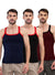 T.T. Men|Desire Premium|Pure Cotton|Rib Gym Vest|Breathable, Soft & Stretchable Innerwear For Men | Gym, Sports & Daily Wear|Pack Of 3|Black,Maroon,Navy