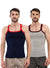 T.T. Men|Desire Premium|Pure Cotton|Rib Gym Vest|Breathable, Soft & Stretchable Innerwear For Men | Gym, Sports & Daily Wear|Pack Of 2|Grey,Navy