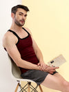 T.T. Men|Desire Premium|Pure Cotton|Rib Gym Vest|Breathable, Soft & Stretchable Innerwear For Men | Gym, Sports & Daily Wear|Pack Of 2|Grey,Maroon
