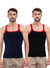 T.T. Men|Desire Premium|Pure Cotton|Rib Gym Vest|Breathable, Soft & Stretchable Innerwear For Men | Gym, Sports & Daily Wear|Pack Of 2|Black,Navy