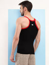 T.T. Men|Desire Premium Gym Vest|Pure Cotton|Rib Fabric|Moisture-Wicking, Breathable & Stretchable Sleeveless Undershirt| Ideal For Gym, Sports & Daily Wear|Pack Of 1|Black