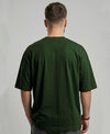 T.T. Men Oversized Fit Cotton Round Neck Tees Green