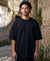 T.T. Men Oversized Fit Cotton Round Neck Tees Black