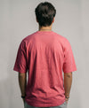 T.T. Men Oversized Fit Cotton Round Neck Tees Pink
