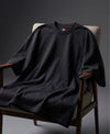 T.T. Men Oversized Fit Cotton Round Neck Tees Black