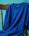 T.T. Men Oversized Fit Cotton Round Neck Tees Royal Blue