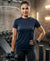 T.T. Women Dri-Fit Polyester Dot- Knit Fabric Round Neck Tees Navy