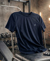 T.T. Women Dri-Fit Polyester Dot- Knit Fabric Round Neck Tees Navy