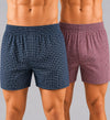 T.T. Men Checked Cotton Blend Boxer Short Navy,Pink