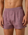 T.T. Men Checked Cotton Blend Boxer Short Brown,Pink