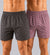 T.T. Men Checked Cotton Blend Boxer Short Brown,Pink