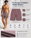 T.T. Men Checked Cotton Blend Boxer Short Pink