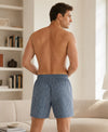 T.T. Men Checked Cotton Blend Boxer Short Green
