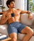 T.T. Men Checked Cotton Blend Boxer Short Green