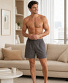 T.T. Men Checked Cotton Blend Boxer Short Navy,Brown,Pink