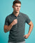 Hiflyers Men'S|Cotton Blend Pique Polo T-Shirt With Chest Pocket|Regular Fit Half Sleeve|Comfortable Smart Casual Wear|Steel Grey