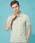 Hiflyers Men'S|Cotton Blend Pique Polo T-Shirt With Chest Pocket|Regular Fit Half Sleeve|Comfortable Smart Casual Wear|Pastel Green