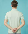 Hiflyers Men'S|Cotton Blend Pique Polo T-Shirt With Chest Pocket|Regular Fit Half Sleeve|Comfortable Smart Casual Wear|Pastel Green
