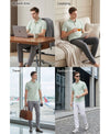 Hiflyers Men'S|Cotton Blend Pique Polo T-Shirt With Chest Pocket|Regular Fit Half Sleeve|Comfortable Smart Casual Wear|Pastel Green