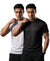 T.T. Men Dri-Fit Polyester Dot- Knit Fabric| Round Neck | Half Sleeve | Sweat-Wicking Gym & Active Wear Tees Pack Of 2 Black,White