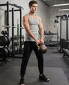 T.T. Men|Desire Premium Gym Vest|Pure Cotton|Rib Fabric|Moisture-Wicking, Breathable & Stretchable Sleeveless Undershirt| Ideal For Gym, Sports & Daily Wear|Pack Of 1|Grey Melange