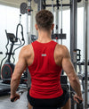 T.T. Men|Desire Premium Gym Vest|Pure Cotton|Rib Fabric|Moisture-Wicking, Breathable & Stretchable Sleeveless Undershirt| Ideal For Gym, Sports & Daily Wear|Pack Of 2|Red,Grey Melange