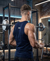 T.T. Men|Desire Premium Gym Vest|Pure Cotton|Rib Fabric|Moisture-Wicking, Breathable & Stretchable Sleeveless Undershirt| Ideal For Gym, Sports & Daily Wear|Pack Of 2|Navy,Grey Melange