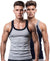 T.T. Men|Titanic Premium Gym Vest|Pure Cotton|Rib Fabric|Moisture-Wicking, Breathable & Stretchable Sleeveless Undershirt| Ideal For Gym, Sports & Daily Wear|Pack Of 2|Grey Melange,Navy