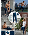 T.T. Men Regular Fit |Dri-Fit| Lightweight|Breathable| Wrinkle Resistent|Sports Track Pant|Ideal For Gym, Running, Lounge & Casual Wear -Teal