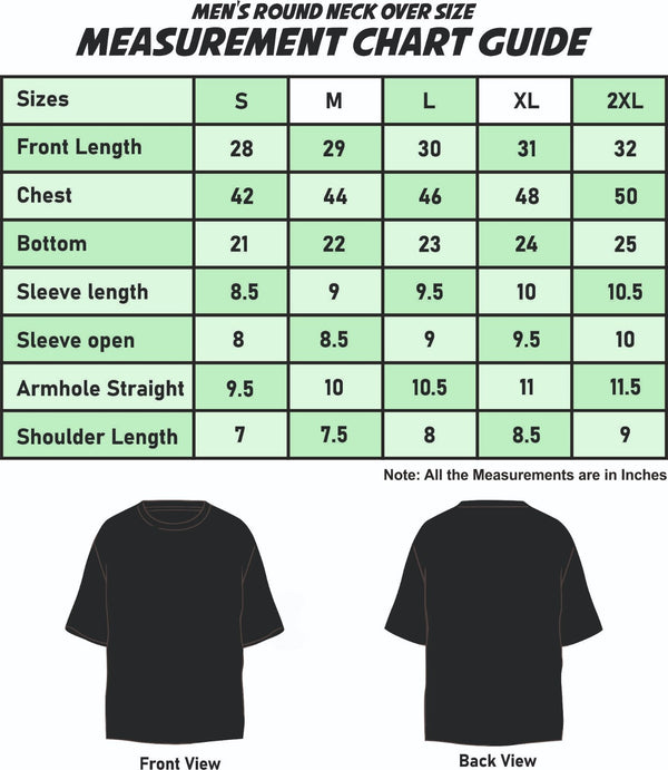 T.T. Men|Oversized Printed T-Shirt|Round Neck|Soft Breathable Cotton Fabric | Street , Casual & Outdoor Wear Tees|Rise Print|Teal Blue