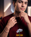 T.T. Men|Oversized Printed T-Shirt|Round Neck|Soft Breathable Cotton Fabric | Street , Casual & Outdoor Wear Tees|Big Print|Maroon