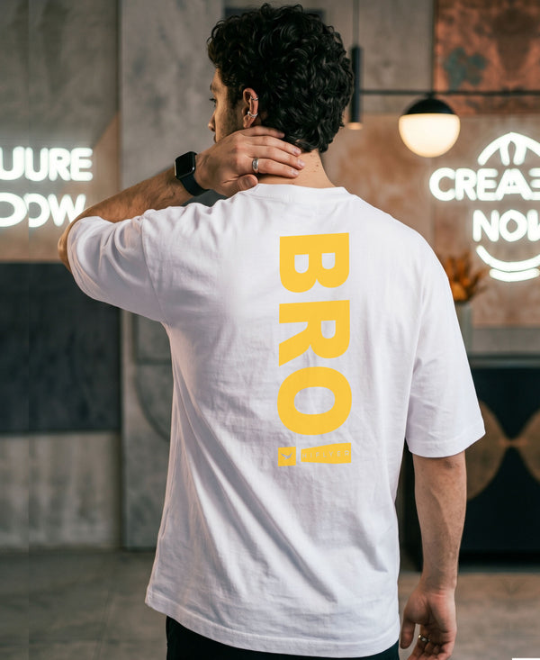 T.T. Men|Oversized Printed T-Shirt|Round Neck|Soft Breathable Cotton Fabric | Street , Casual & Outdoor Wear Tees|Big Print|White
