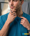 T.T. Men|Oversized Printed T-Shirt|Round Neck|Soft Breathable Cotton Fabric | Street , Casual & Outdoor Wear Tees|Big Print|Teal Blue