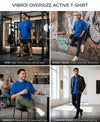 T.T. Men|Oversized Printed T-Shirt|Round Neck|Soft Breathable Cotton Fabric | Street , Casual & Outdoor Wear Tees|Big Print|Royal Blue