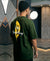 T.T. Men|Oversized Printed T-Shirt|Round Neck|Soft Breathable Cotton Fabric | Street , Casual & Outdoor Wear Tees|Big Print|Green