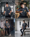 T.T. Men|Oversized Printed T-Shirt|Round Neck|Soft Breathable Cotton Fabric | Street , Casual & Outdoor Wear Tees|Big Print|Anthra Melange