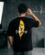 T.T. Men|Oversized Printed T-Shirt|Round Neck|Soft Breathable Cotton Fabric | Street , Casual & Outdoor Wear Tees|Big Print|Black