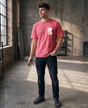 T.T. Men|Oversized Printed T-Shirt|Round Neck|Soft Breathable Cotton Fabric | Street , Casual & Outdoor Wear Tees|Big Print|Pink