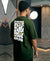 T.T. Men|Oversized Printed T-Shirt|Round Neck|Soft Breathable Cotton Fabric | Street , Casual & Outdoor Wear Tees|Big Print|Green