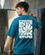 T.T. Men|Oversized Printed T-Shirt|Round Neck|Soft Breathable Cotton Fabric | Street , Casual & Outdoor Wear Tees|Big Print|Teal Blue