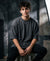 T.T. Men Oversized Fit Cotton Round Neck Tees Anthra Melange