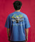 T.T. Men|Oversized Printed T-Shirt|Round Neck|Soft Breathable Cotton Fabric | Street , Casual & Outdoor Wear Tees|Big Print|Sky Blue